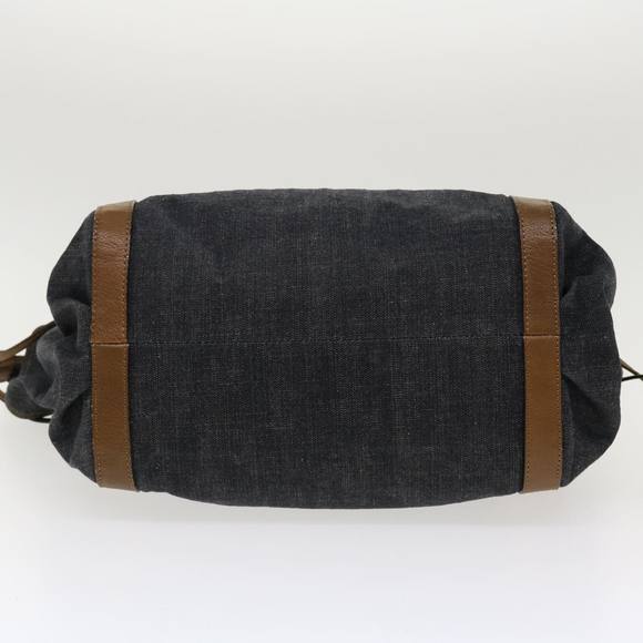 BURBERRY Shoulder Bag Canvas Black Auth hk626 - Picture 5 of 16